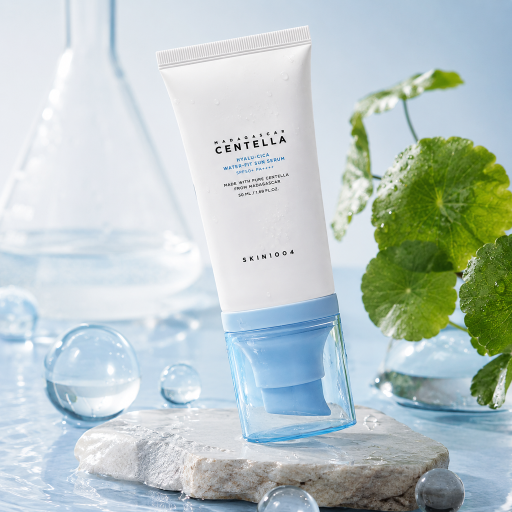 SKIN1004 Hyalu-Cica Water-Fit Sun Serum 50 ml sa Centella Asiatica za hidrataciju i svakodnevnu zaštitu od sunca