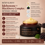 MARY & MAY Idebenone Blackberry Intense Cream sa idebenonom, kupinom, ceramidima i pantenolom za hidrataciju i kožnu barijeru