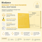 Biodance Radiant Vita Niacinamide Real Deep Mask with niacinamide and glutathione