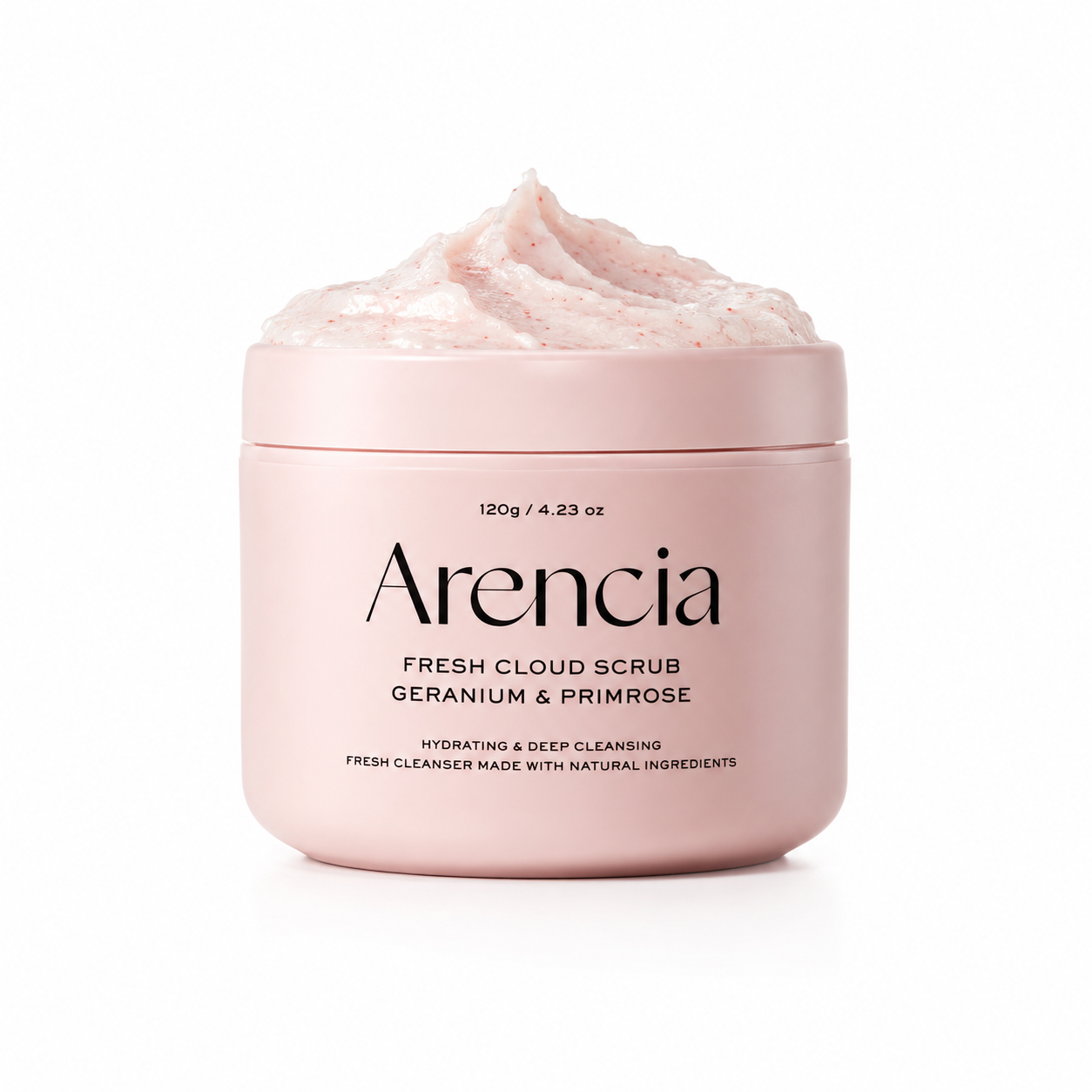 ARENCIA Fresh Cloud Scrub Geranium & Primrose 260g Korean facial scrub