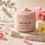 ARENCIA Fresh Cloud Scrub Geranium & Primrose 260g premium lifestyle product image