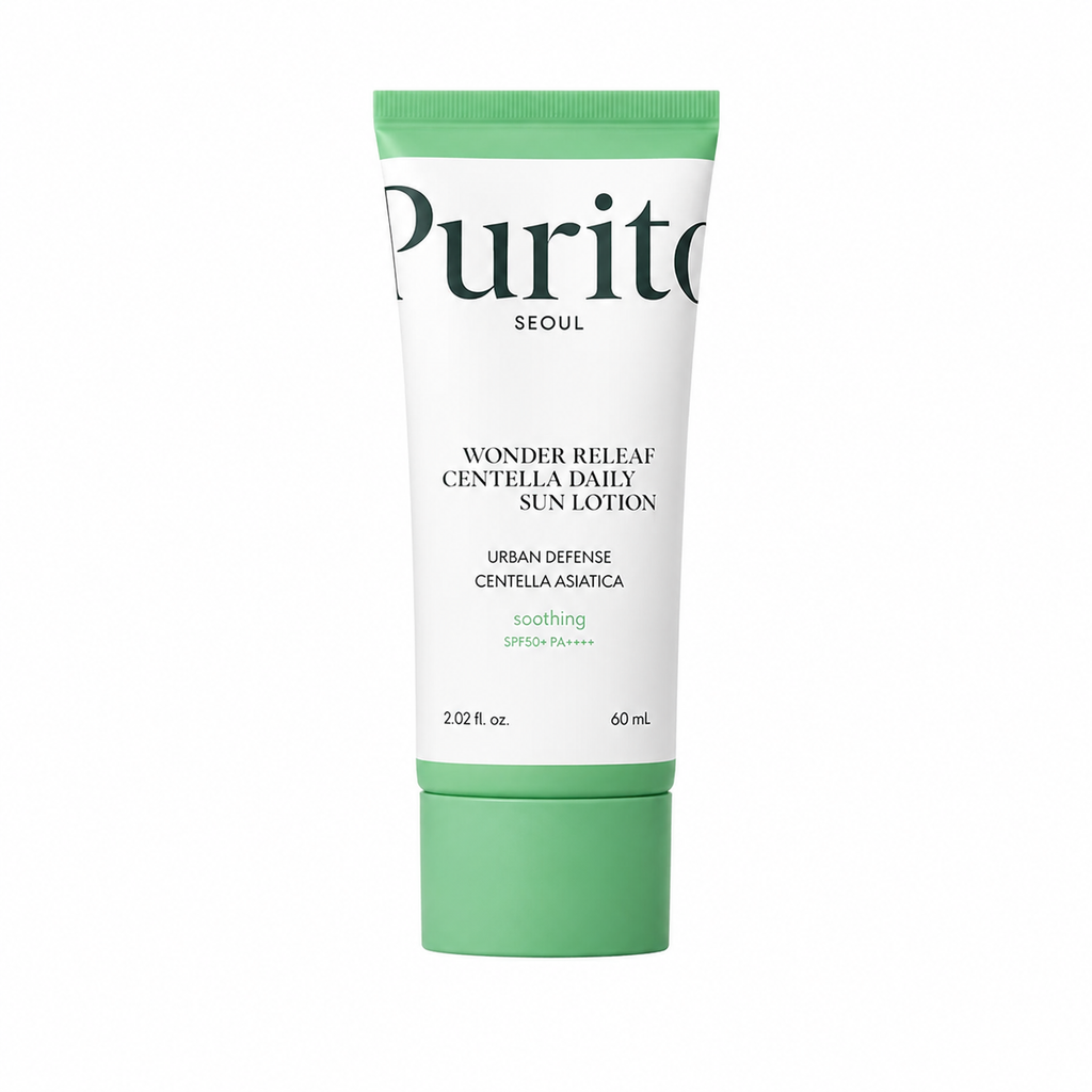 Purito Seoul Wonder Releaf Centella Daily Sun Lotion SPF50+ PA++++ 60ml - Korean Sunscreen
