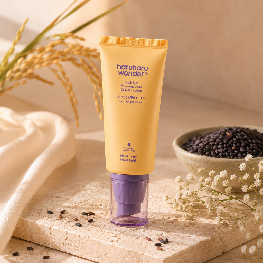 Haruharu Wonder Black Rice Moisture Airyfit Daily Sunscreen lightweight SPF50+ PA++++