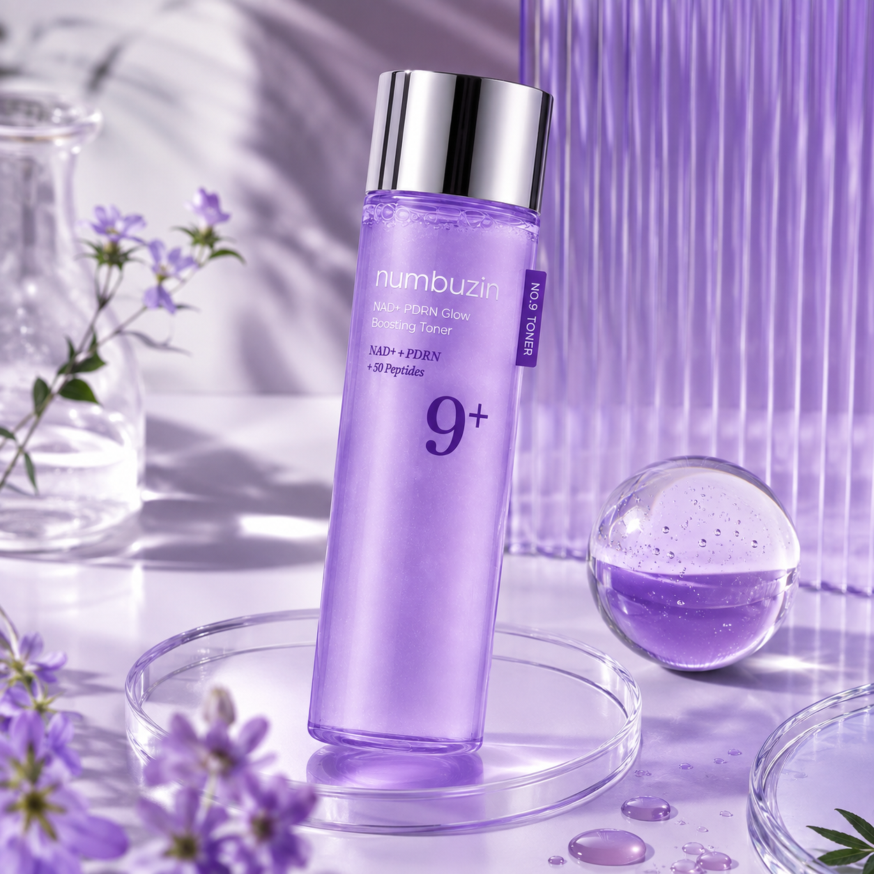 numbuzin No.9+ NAD+ PDRN Glow Boosting Toner 150 ml za zaglađeniji, elastičniji i svježiji izgled kože
