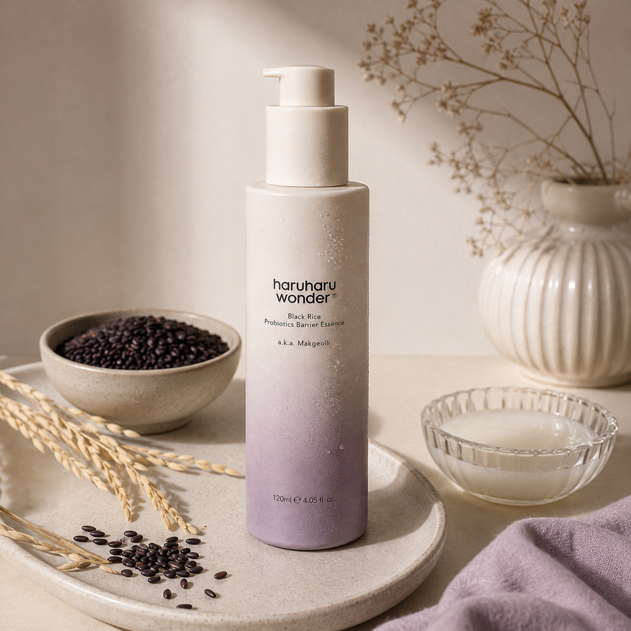Haruharu Wonder Black Rice Probiotics Barrier Essence 120 ml za mekši, hidriraniji i njegovaniji izgled kože