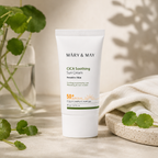 MARY & MAY Cica Soothing Sun Cream 50 ml sa Cica kompleksom za zaštitu i njegu osjetljive kože
