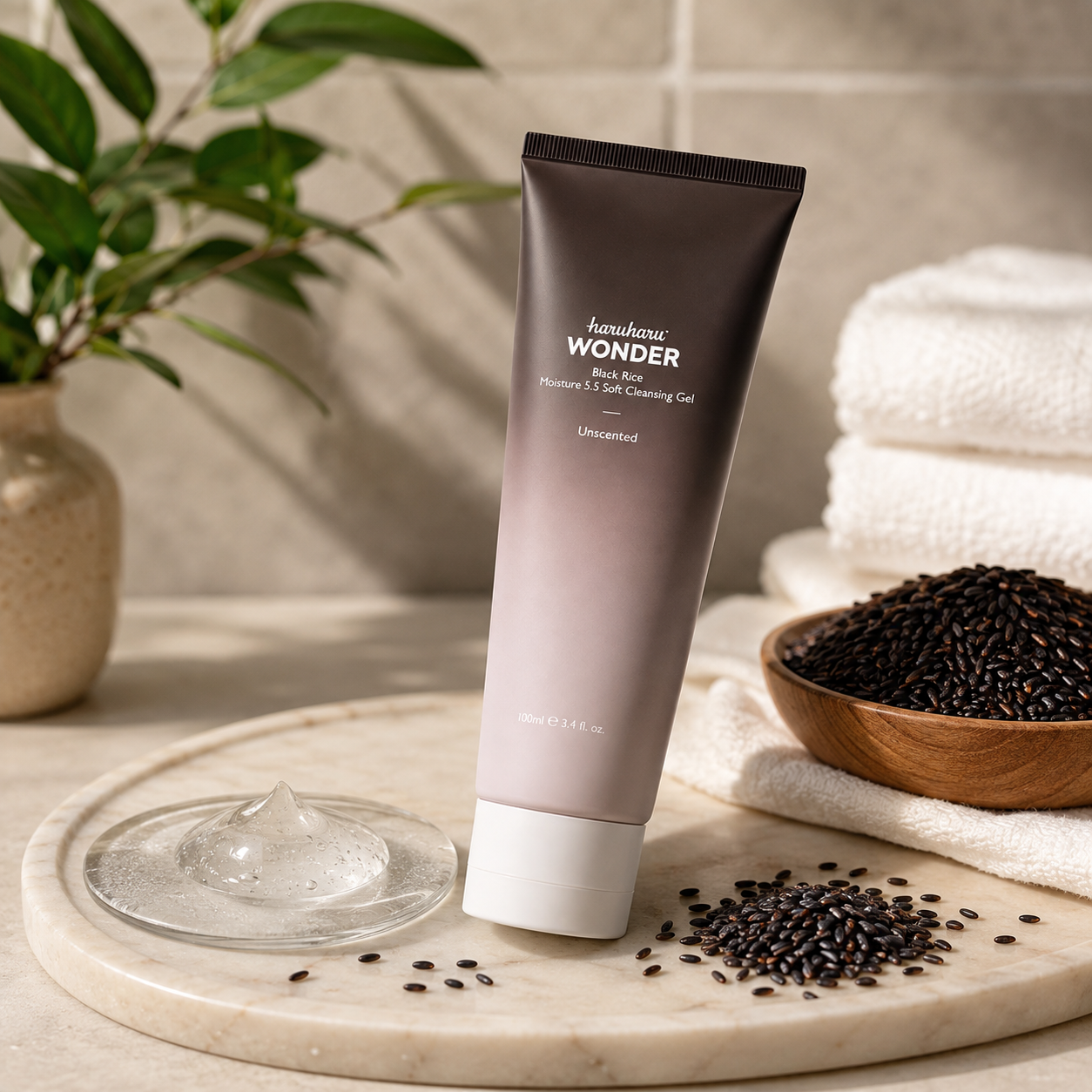 Haruharu Wonder Black Rice Moisture 5.5 Soft Cleansing Gel za čistu, hidriranu i njegovanu kožu