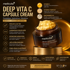 Medicube Deep Vita C Capsule Cream za blistavost, hidrataciju, tamne mrlje i ujednačen izgled tena