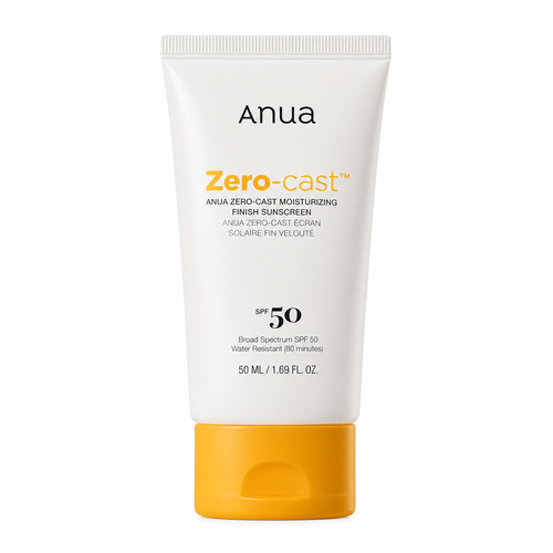 Anua Zero-Cast Moisturizing Finish Sunscreen SPF50 50ml krema za zaštitu od sunca