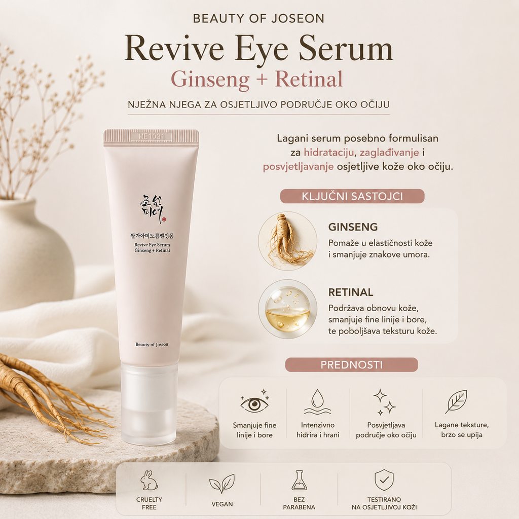 Beauty of Joseon Revive Eye Serum protiv bora i finih linija