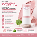 SKIN1004 Poremizing Quick Clay Stick Mask sa Centella Asiatica za čišćenje pora, uklanjanje viška sebuma i njegu kože